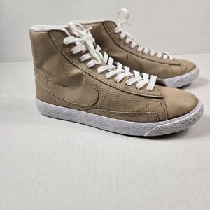 Nike Blazer Mid Linen 895850-202 Size 7Y Women Size 8 Beige Rare 895850-202 2016